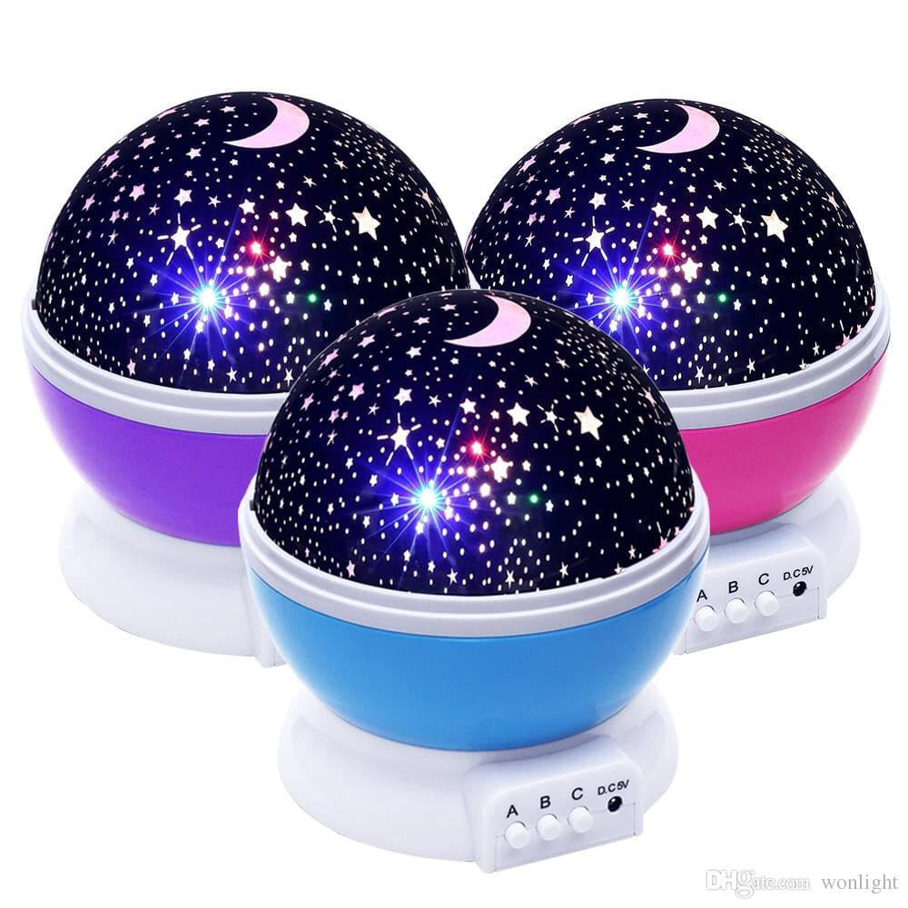 3D Night Light Projector, Color Changing USB Rotating Star Lamp 3D Night Light Projector, Color Changing USB Rotating Star Lamp